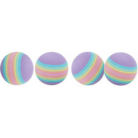 Іграшка Trixie для котів М_ячики веселкові спінена гума 4 см 4 шт