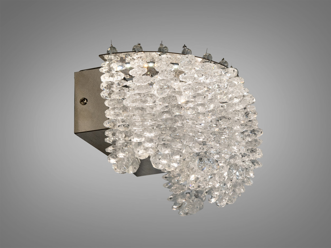 Настінний світильник Diasha 376-BCH — компактний кришталевий бра з LED-підсвіткою, потужність 3 Вт, висота 13 см, фото 1