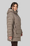 Куртка - пуховик Софія 52 капучіно, фото 8