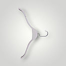 Пластикові плІчки вішалки тремпеля 41 см білі для легкого одягу упаковка 10 шт, фото 2