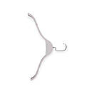 Пластикові плІчки вішалки тремпеля 41 см білі для легкого одягу упаковка 10 шт, фото 3