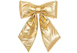 Бант новорічний золотий 32см
