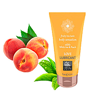 Їстівний лубрикант SHIATSU Love Білий чай і персик, 75 мл