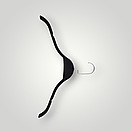 Пластикові плІчки вішалки тремпеля 41 см чорні для легкого одягу упаковка 10 шт, фото 2