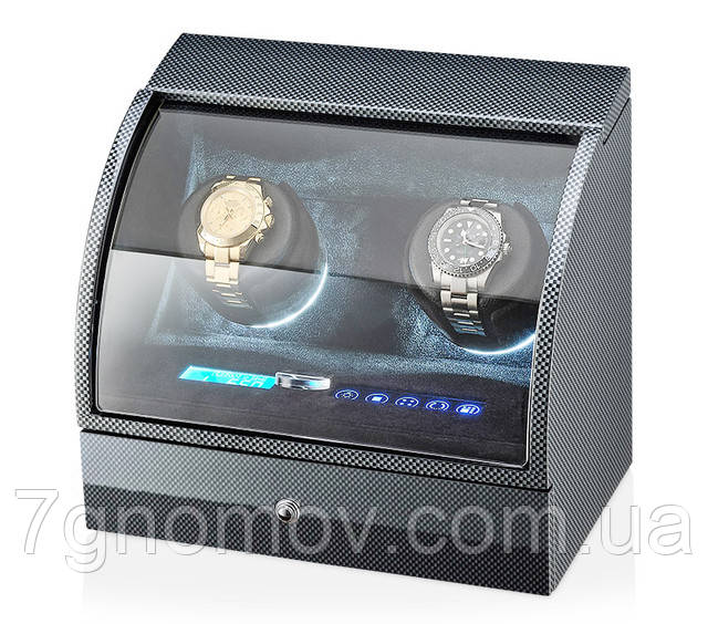 Шкатулка для підзаводу годинників, тайммувер для 2-х годинників Rothenschild 90322CAB-N