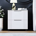 Тумба приліжкова "Каліфорнія" CL-201, Білий / Білий матовий(50/56/45), МДФ