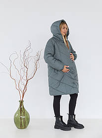 Тепла куртка для вагітних Malmo New, оливкова