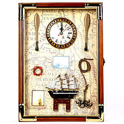 Настінна ключниця годинник "Морський"