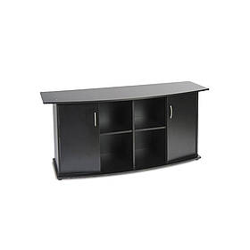 Підставка Природа ПО під акваріум збірна овальна з дверима чорна 150х50х70 см