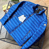 Мужская куртка Moncler Монтекарло синий утеплённая зимняя модель фабричного производства