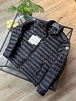 Мужская куртка Moncler Монтекарло чёрная утеплённая зимняя модель фабричного производства