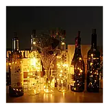 LED-гірлянда “Пробка” 2 м, 20 LED, на батарейках, тепле жовте світло, фото 5