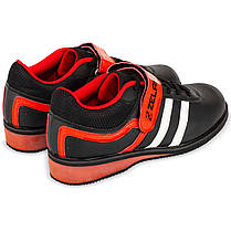 Штангетки для важкої атлетики та пауерліфтингу Zelart OB-1263 розмір 39-4 чорний-червоний Код OB-1263, фото 5