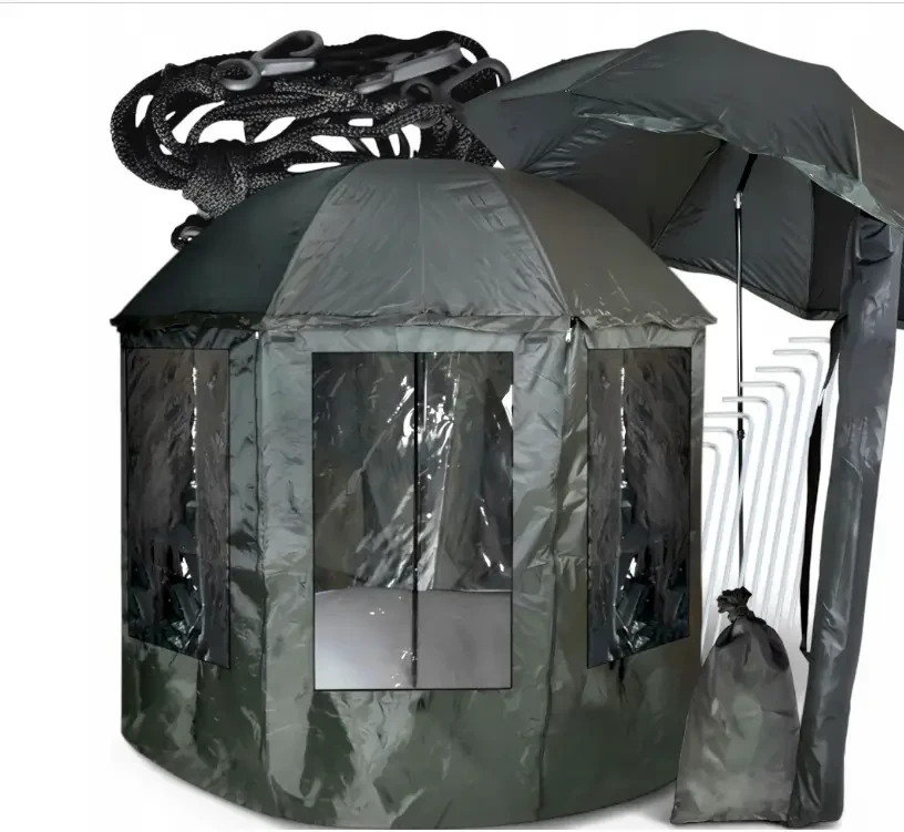 Рибальський намет водонепроникний діаметр 2м Парасолька для риболовлі Намет-парасолька для рибалки, фото 1