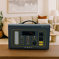 Потужна зарядна станція з акумулятором ємності 1500W, генератор без бензину для дому, тихий генератор для ноутбука