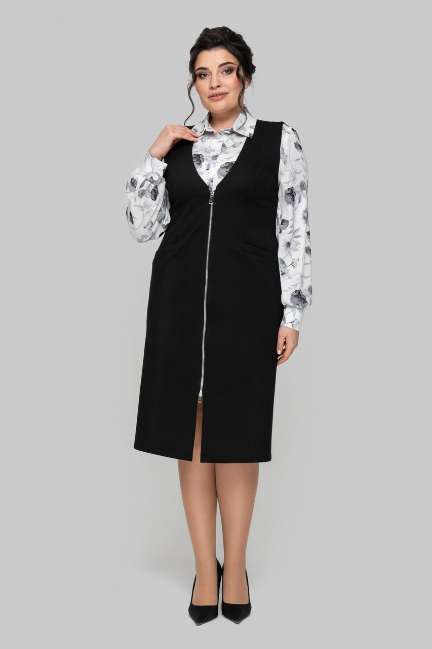 Сарафан Джулія 52 чорний, фото 1