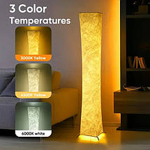 Підлогова LED лампа з USB-живленням і пультом дистанційного керування 20×20×130 см, сучасний торшер із м’яким теплим світлом, фото 3
