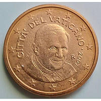 Монета Ватикана 1 євроцент 2007 р.