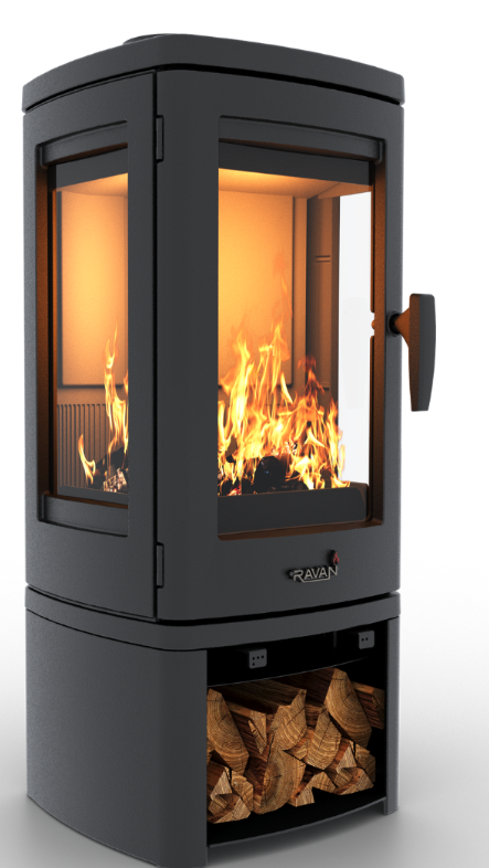 Чавунна дров’яна піч-камін Ravan Elara 10 кВт, фото 1
