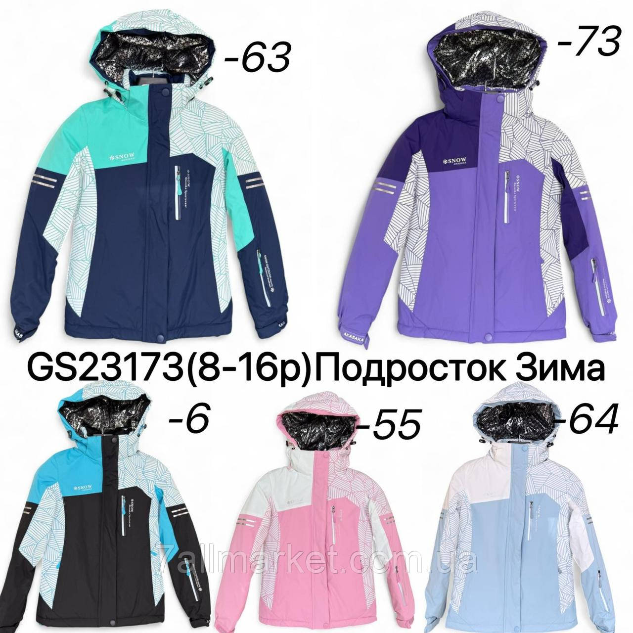 Куртка підліткова зимова з капюшоном на дівчинку р-ри 8-16 (5 кв) "OKMEL" недорого від прямого постачальника