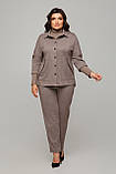 Жакет Емілі 60 коричневий, фото 2