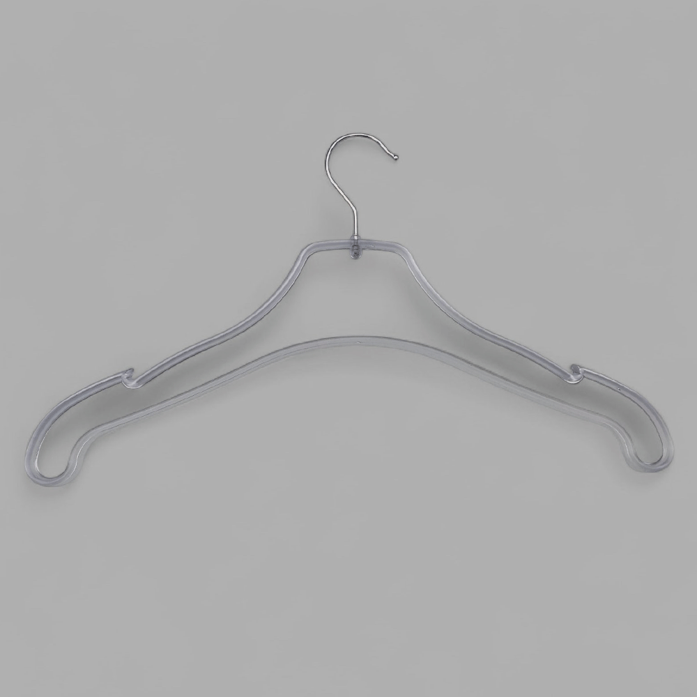 Пластикові  плІчки вішалки тремпеля 41.5 см матові  для  одягу упаковка 10 шт, фото 1