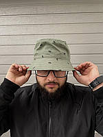 Мужская панама Adidas Адидас темно-зеленая хлопковая с комфортной посадкой и оптимальной длиной