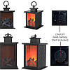 Декоративна LED лампа з ефектом полум’я 14×14×24,5 см, компактний світильник із теплим світлом для дому, створення атмосфери вогню, фото 6