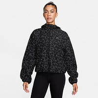 Жіноча куртка Nike Найк чорна утеплена флісова зимова модель