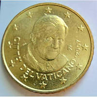Монета Ватикана 50 євроцентів 2007 р.
