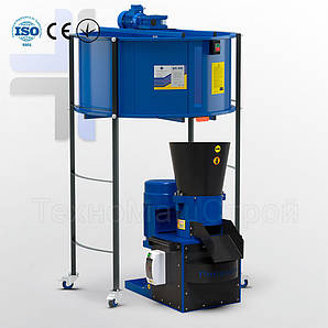 Бункер-живильник БП-400 з гранулятором ОГП-260 11 кВт