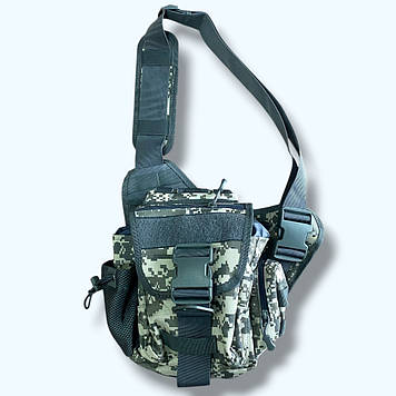 Тактична сумка через плече Сірий