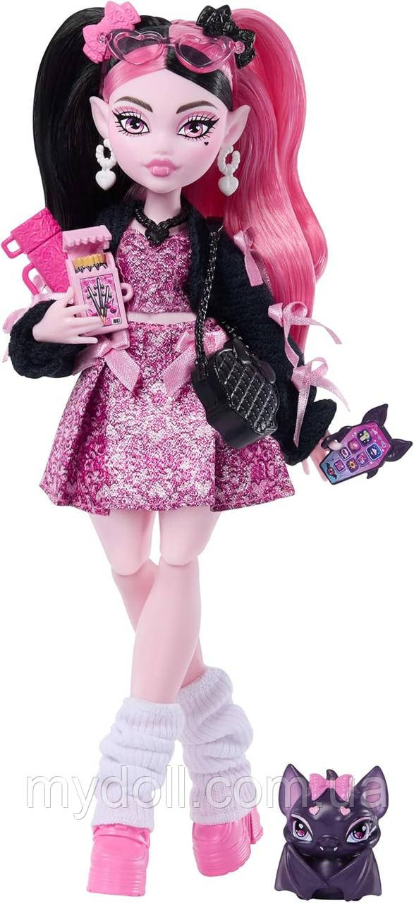 Лялька Монстер Хай Дракулаура Monster High Draculaura Doll G3 Дракулора Базова JHK29 Mattel Оригінал MyDoll.com.ua, фото 1