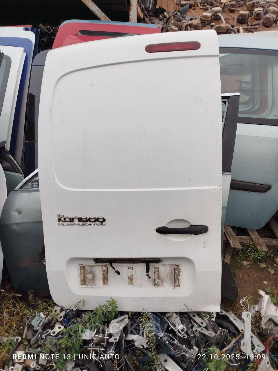 Двері задні ліві розпашні глухі Рено Канго 2 (Renault Kangoo 2) б/в