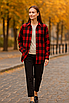 Сорочка жіноча тепла в червоно-черну клитинку oversize WOOLBOOK, фото 4