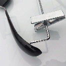 Вішачки плечики з прищіпками 40 см з чорною деревянною вставкою тремпеля металеві в силіконі чорні упаковка 5 шт, фото 3