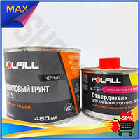 ST Грунт акриловий Polfill нове покоління 5:1 Eco чорний для підготовки поверхонь із затиркою 0.08l OST|ER
