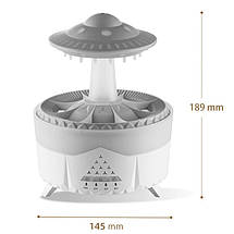 Зволожувач повітря Rainbow Water Drop з LED підсвічуванням, ультразвуковий ароматизатор, дифузор ароматів і нічник у формі краплі, фото 2