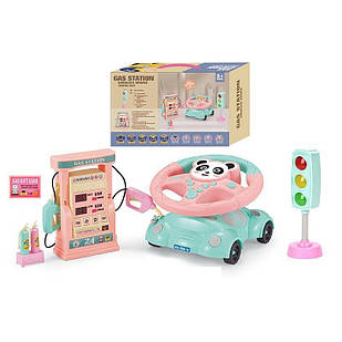 Кермо 2192 E-47 ПАНДА, світлофор, заправна станція, підсвічування, звук, мелодії, машина-підставка