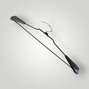 Вішачки плечики силіконові  металеві з перекладиною 46 см