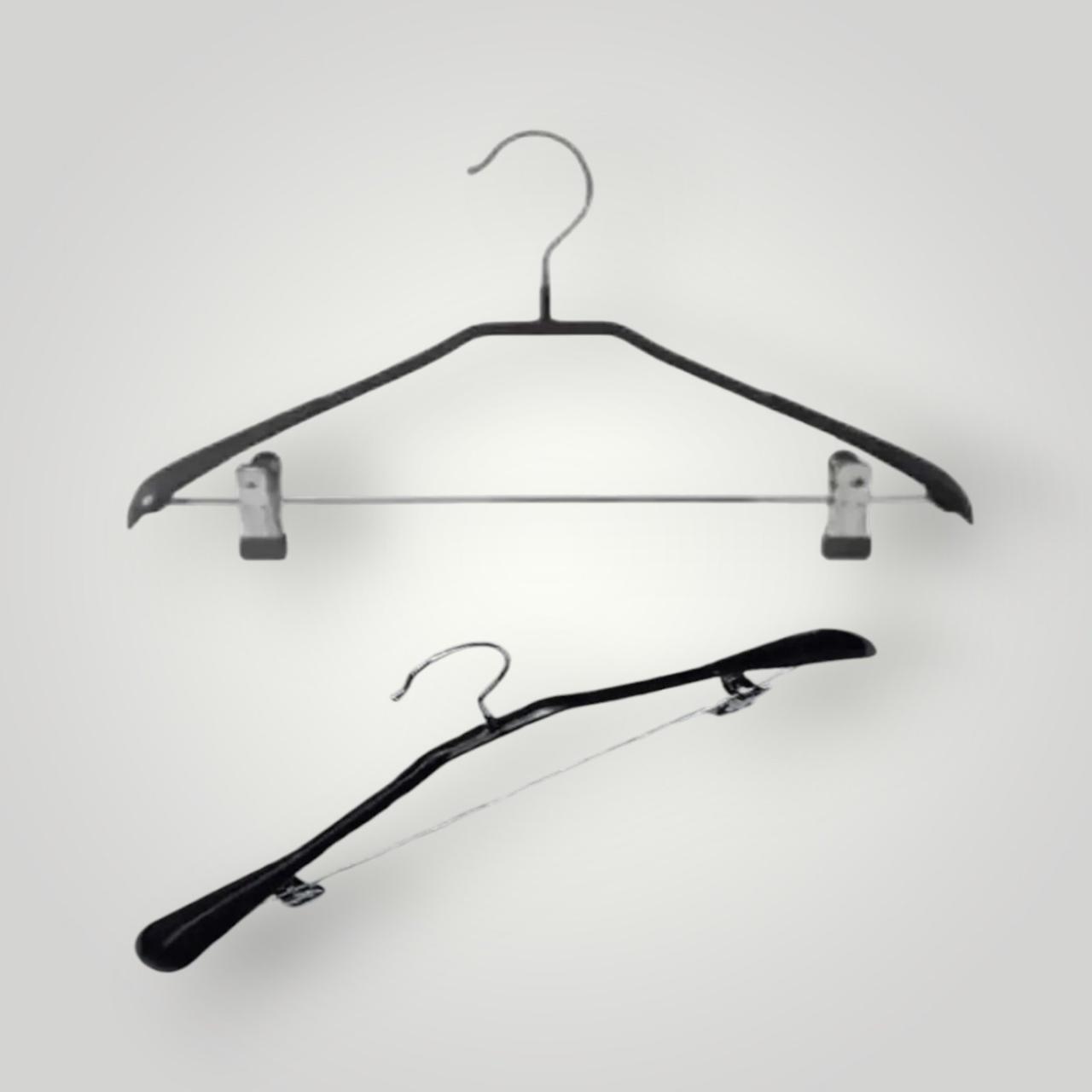 Вішачки плечики силіконові металеві з прищіпками 44 см, фото 1