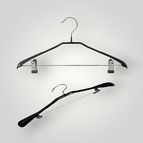 Вішачки плечики силіконові металеві  з прищіпками 44 см