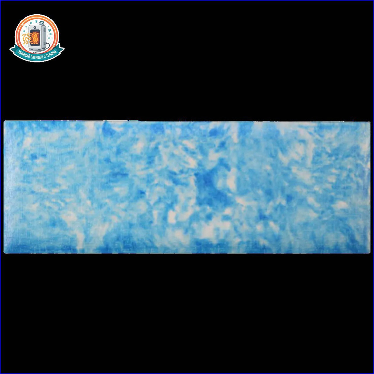 Керамогранітний обігрівач KEN-500D "Холст жакард" аквамариновий керамічна панель, фото 1