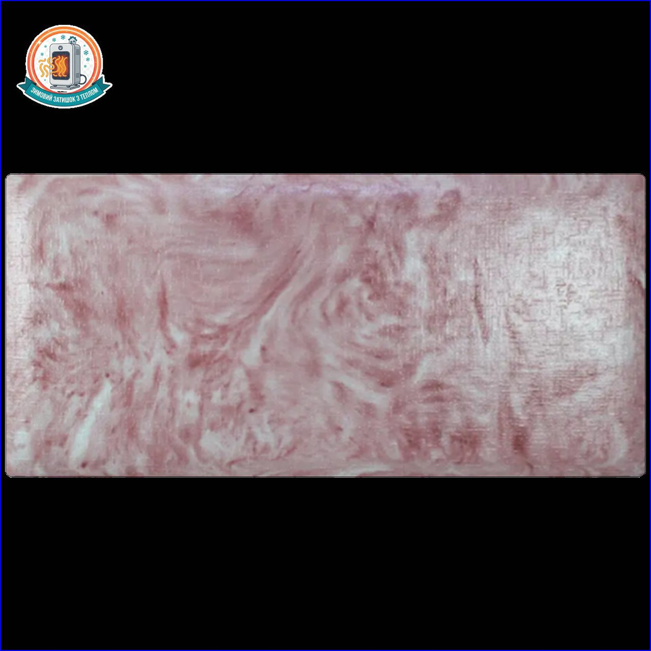 Керамогранітний обігрівач KEN-600 "Холст жакард" полуничний керамічна панель, фото 1