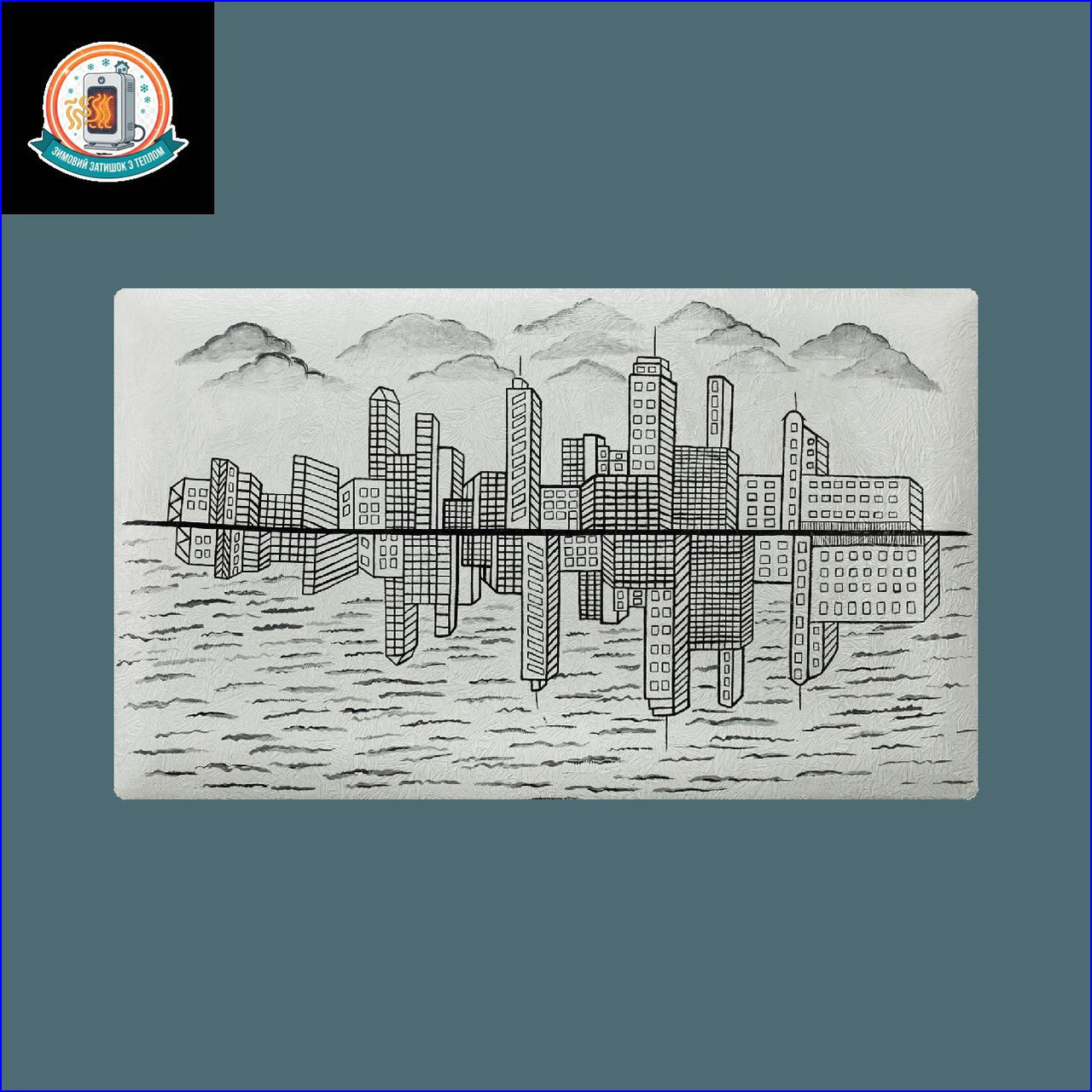 Керамогранітний обігрівач KEN-500 "Набережний квартал" кварцевий керамічна панель, фото 1