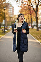 045 Безрукавка подовжена на овчині з коміром