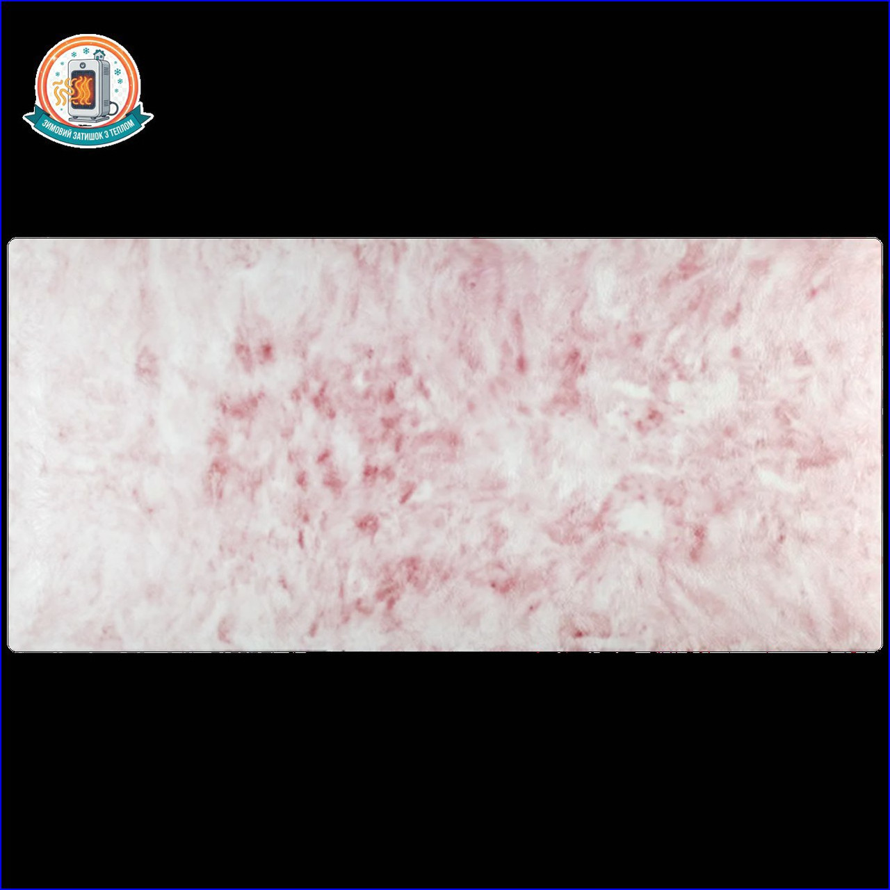 Керамогранітний обігрівач KEN-600 "Ізморозь жакард" полуничний керамічна панель, фото 1