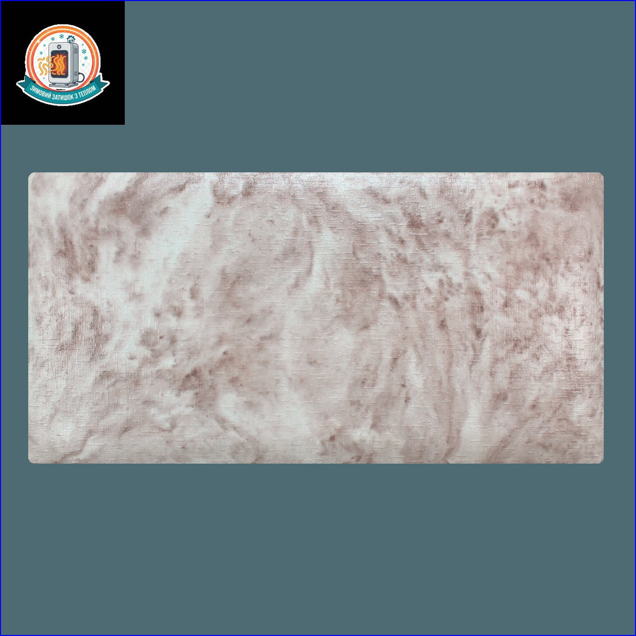 Керамогранітний обігрівач KEN-600 "Холст жакард" какао керамічна панель, фото 1