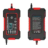 Зарядний пристрій EAFC 12V 6A для авто та мото акумуляторів, автоматичний з дисплеєм, фото 2