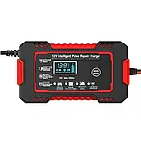 Зарядний пристрій EAFC 12V 6A для авто та мото акумуляторів, автоматичний з дисплеєм, фото 3